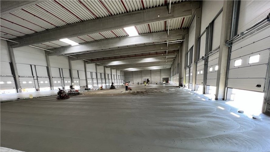 The Rieck logistics building from the inside.