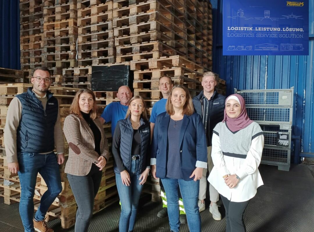 Die Logistikabteilung in einem Lagerhaus.